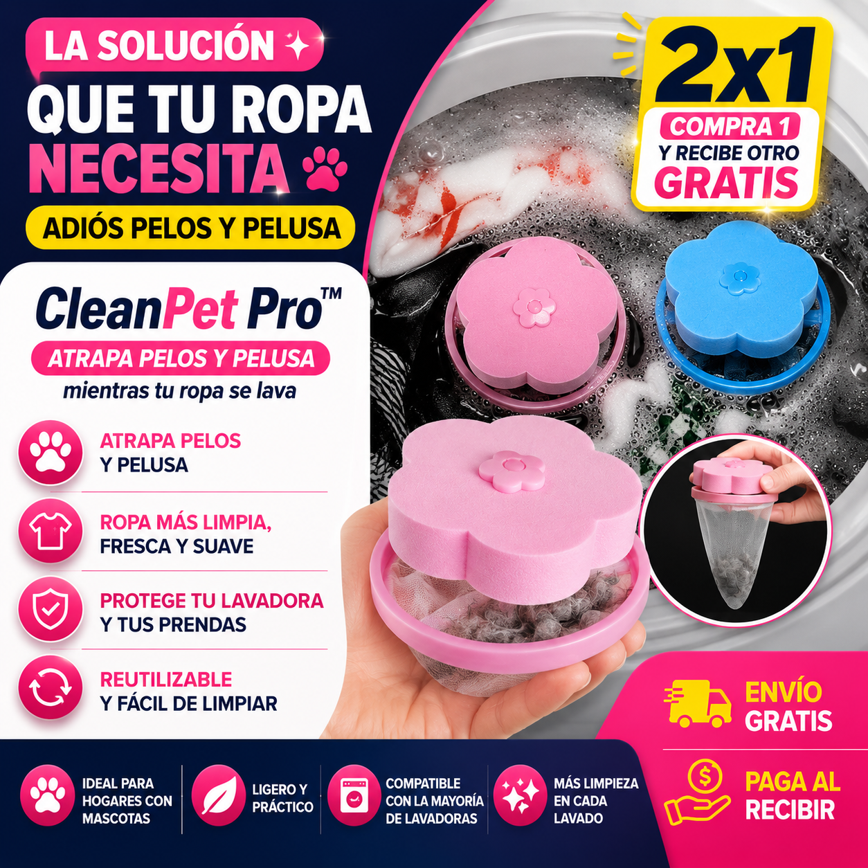 2x1 🧼CleanPet Pro